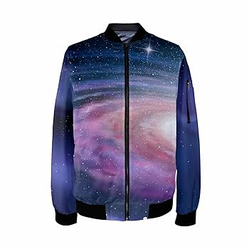 Amazon.com: TOBTCUSDEE Jacket for Men Spiral Galaxy, Milky